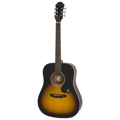 Epiphone FT-100 Acoustic Guitar (EAFTVSCH3) - Vintage Sunburst - Only at Best Buy