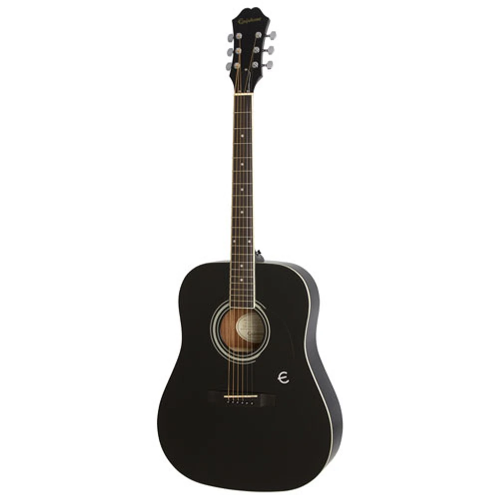 Epiphone FT-100 Acoustic Guitar (EAFTEBCH3) - Ebony - Only at Best Buy