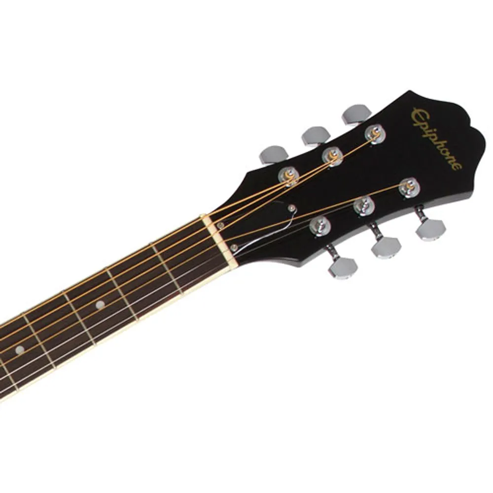 Epiphone FT-100 Acoustic Guitar (EAFTEBCH3) - Ebony - Only at Best Buy