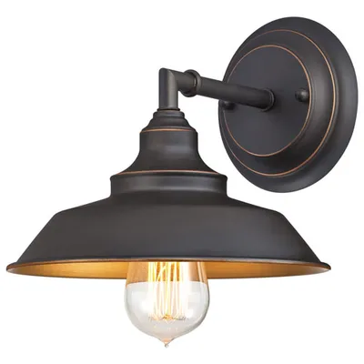 Iron Hill Rustic Country Wall Lamp - Bronze