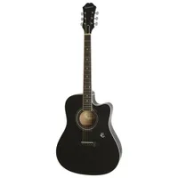 Epiphone FT-100CE Acoustic/Electric Guitar (EEFTEBCH1) - Ebony - Only at Best Buy