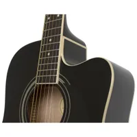 Epiphone FT-100CE Acoustic/Electric Guitar (EEFTEBCH1) - Ebony - Only at Best Buy