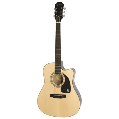 Epiphone FT-100CE Acoustic/Electric Guitar (EEFTNACH1) - Natural - Only at Best Buy