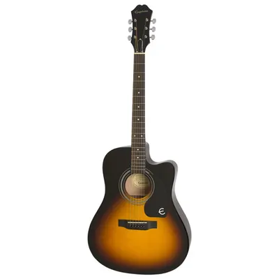 Epiphone FT-100CE Acoustic/Electric Guitar (EEFTVSCH1) - Vintage Sunburst - Only at Best Buy