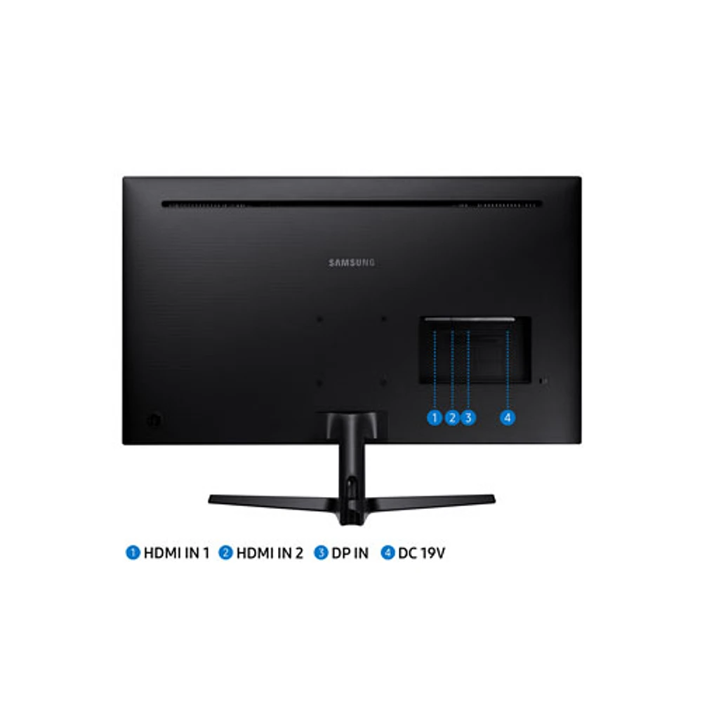 Moniteur FreeSync DEL VA Ultra HD 4K 60 Hz de 32 po de Samsung avec temps de réponse de 4 ms gris à gris (LU32J590UQNXZA) - Noir