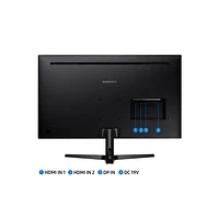 Moniteur FreeSync DEL VA Ultra HD 4K 60 Hz de 32 po de Samsung avec temps de réponse de 4 ms gris à gris (LU32J590UQNXZA) - Noir