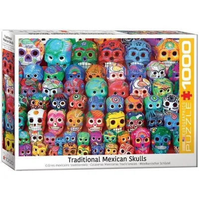 Traditional Mexican Skulls 1000-Piece Puzzle