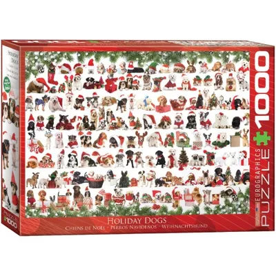 Holiday Dogs 1000-Piece Puzzle