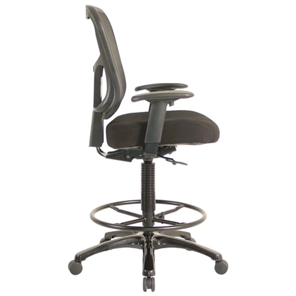 Temp By Raynor Tempur-Pedic Ergonomic Mid-Back Fabric Drafting Chair