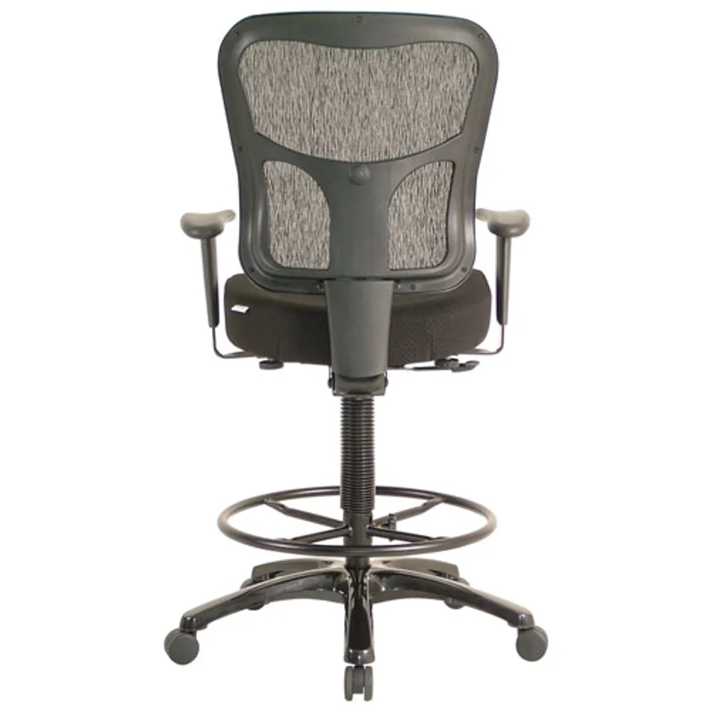 Temp By Raynor Tempur-Pedic Ergonomic Mid-Back Fabric Drafting Chair