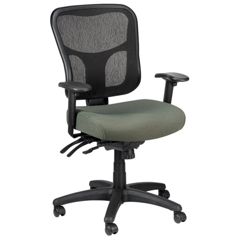 Temp By Raynor Tempur-Pedic Ergonomic Mid-Back Fabric Office Chair - Olive