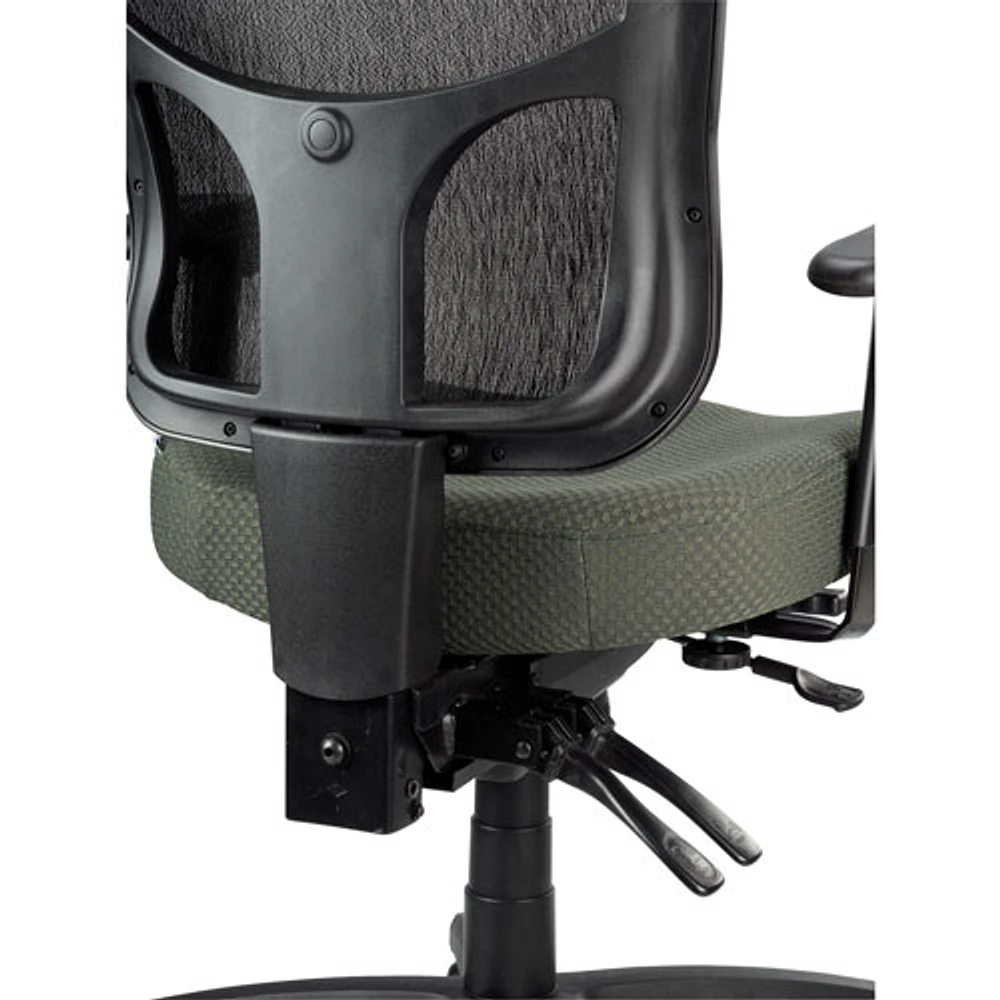 Temp By Raynor Tempur-Pedic Ergonomic Mid-Back Fabric Office Chair - Olive