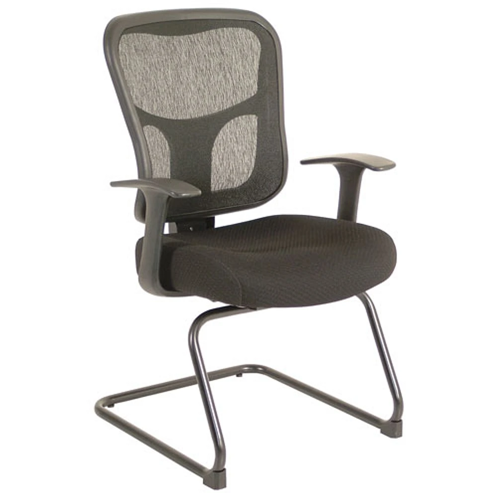 Fauteuil de bureau ergonomique en tissu à dossier mi-hauteur Tempur-Pedic de Temp By Raynor - Noir