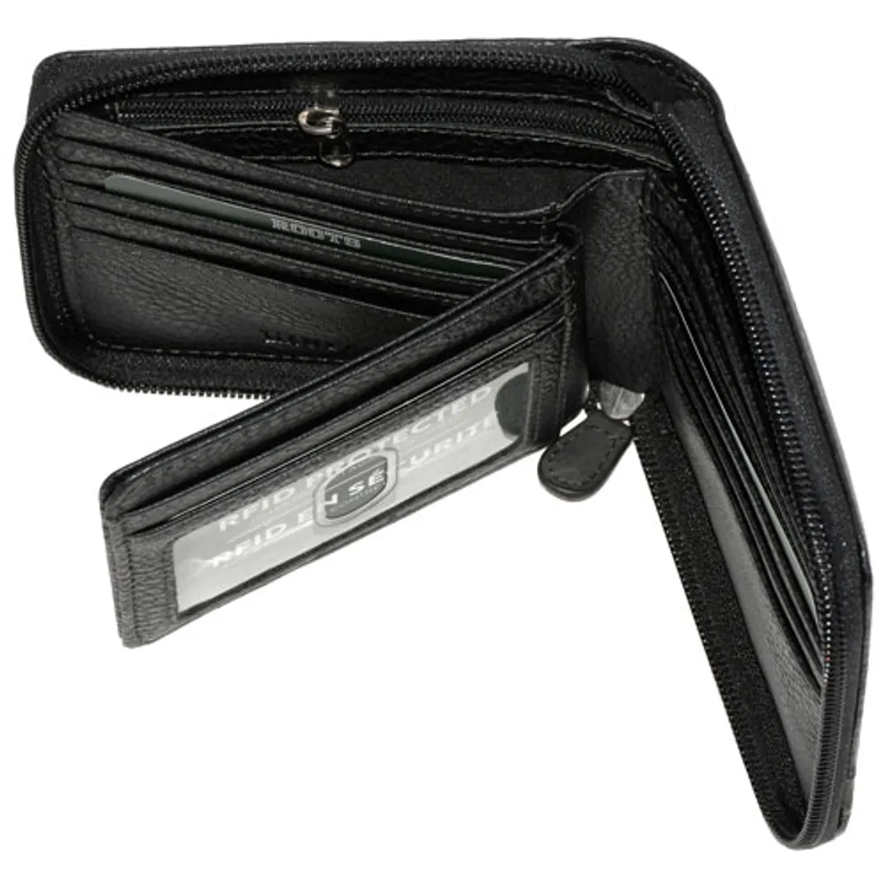 Roots Roughing It Bi-fold Wallet - Black