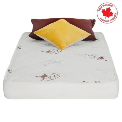 ViscoLogic [Made in Canada] Maxima Comfort Luxurious Quilted Flippable Foam Mattress - Single (Twin)