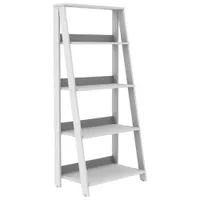 Winmoor Home 55" 4-Shelf Ladder Bookcase - White