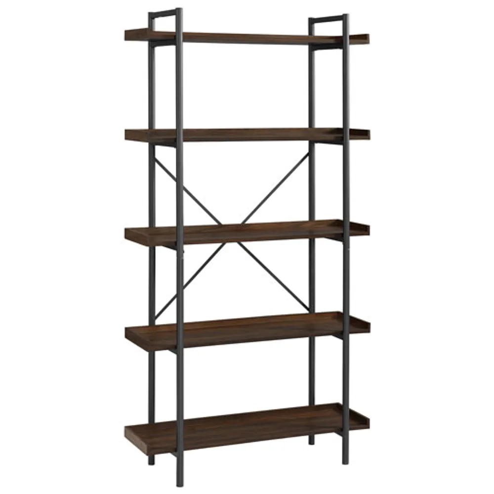 Winmoor Home 68" 5-Shelf Bookcase - Dark Walnut