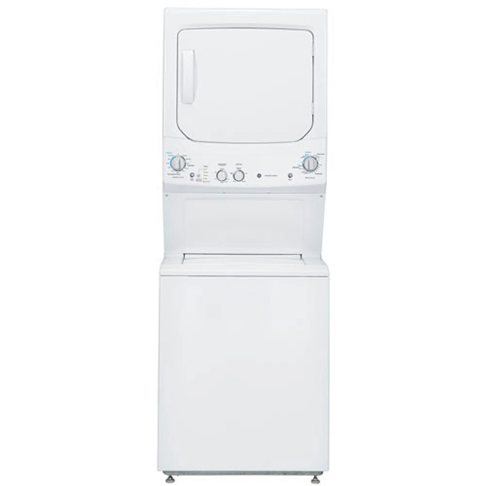 GE 5.9 Cu. Ft. Electric Washer & Dryer Laundry Centre (GUD27ESMMWW)-White-Open Box-Perfect Condition