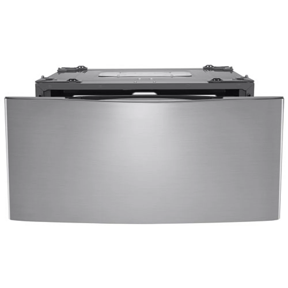 LG SideKick 27" 1.1 Cu. Ft. Pedestal Washer (WD100CV) - Stainless Steel - Open Box-Perfect Condition