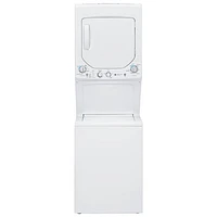 GE 4.4 Cu. Ft. Electric Washer & Dryer Laundry Centre (GUD24ESMMWW) - White-Open Box-Scratch & Dent