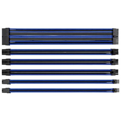 Thermaltake TtMod Sleeved Extension Cable Kit - Black/Blue