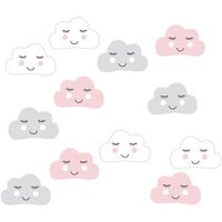 WallPops Head In The Clouds Peel & Stick Wall Decals - Pink