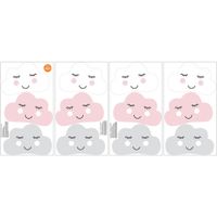 WallPops Head In The Clouds Peel & Stick Wall Decals - Pink