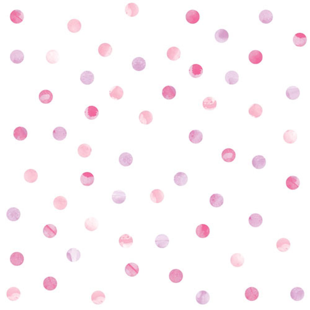 WallPops Watercolour Peel & Stick Wall Decals - Pink