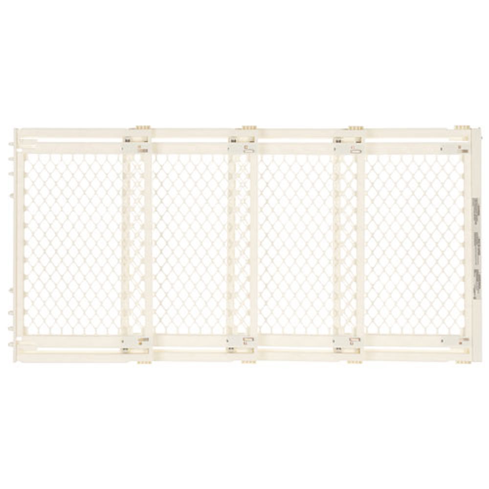 North States Extra Wide Hardware Mounted Safety Gate - Ivory