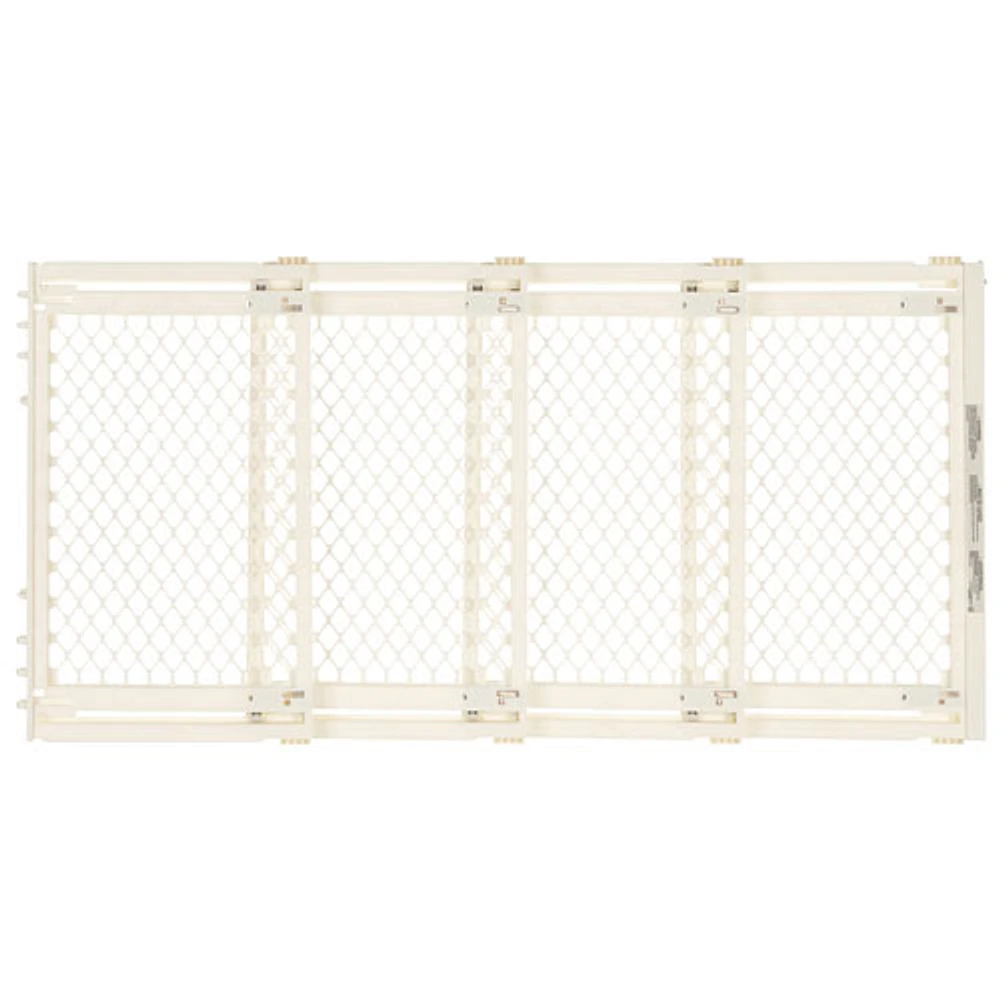 North States Extra Wide Hardware Mounted Safety Gate - Ivory