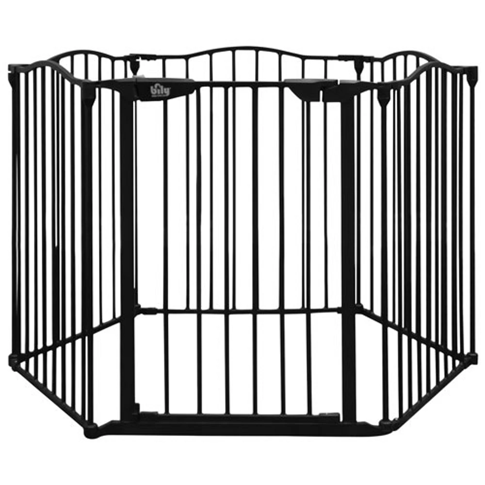 Bily Superyard Hardware Mounted/Freestanding Safety Gate - Black