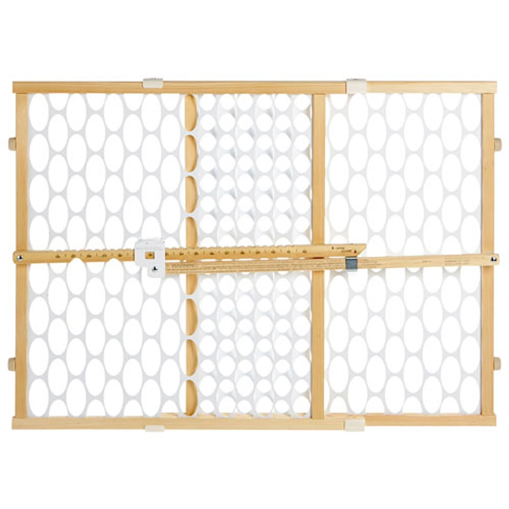 North States Quick-Fit Pressure Mounted Safety Gate - Natural/White