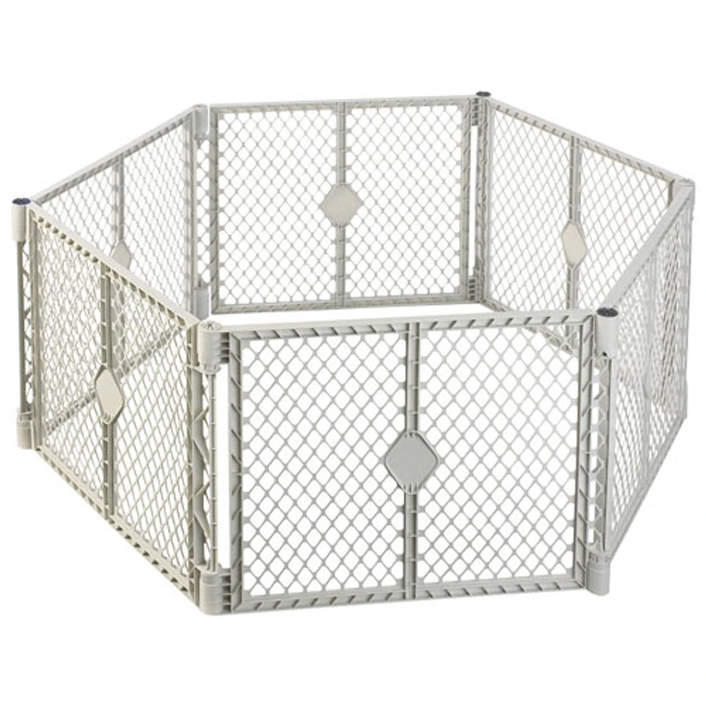 North States Superyard XT Freestanding Safety Gate - Grey