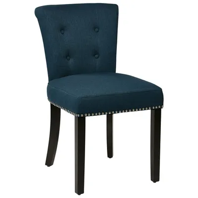 Kendal Fabric Tufted Accent Chair - Azure