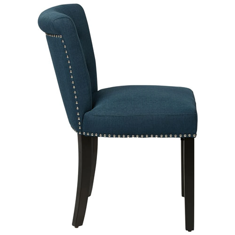 Kendal Fabric Tufted Accent Chair - Azure