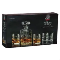 Briilliant Williams 5-Piece Whiskey Decanter and Glass Set