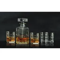 Briilliant Williams 5-Piece Whiskey Decanter and Glass Set