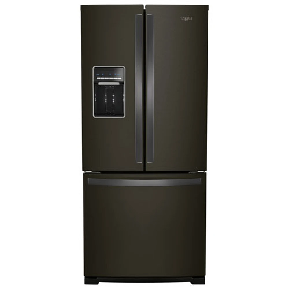Réfrigérateur à deux portes 19,7 pi³ et 30 po de Whirlpool (WRF560SEHV) - Acier inoxydable noir