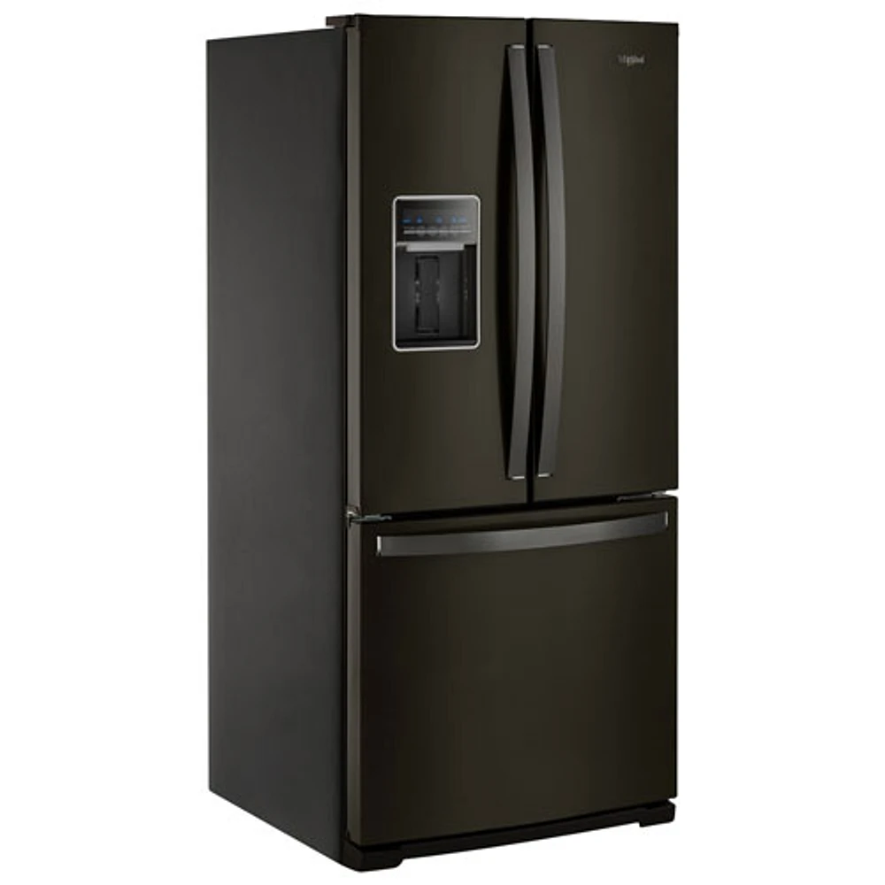 Réfrigérateur à deux portes 19,7 pi³ et 30 po de Whirlpool (WRF560SEHV) - Acier inoxydable noir