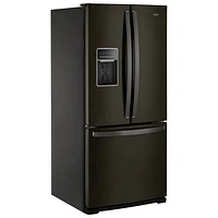 Réfrigérateur à deux portes 19,7 pi³ et 30 po de Whirlpool (WRF560SEHV) - Acier inoxydable noir