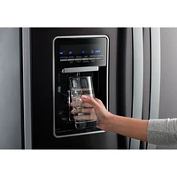 Réfrigérateur à deux portes 19,7 pi³ et 30 po de Whirlpool (WRF560SEHV) - Acier inoxydable noir