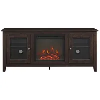 Winmoor Home Transitional 60" Fireplace TV Stand - Brown