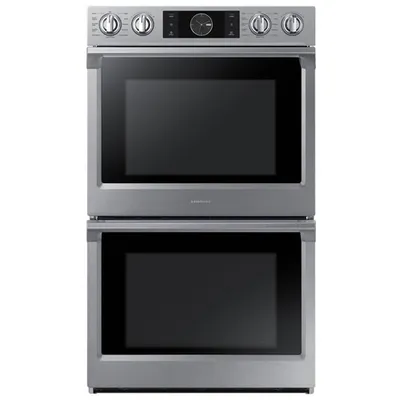Samsung 30" 5.1/5.1 Cu. Ft. True Convection Electric Double Wall Oven (NV51K7770DS)- Stainless Steel