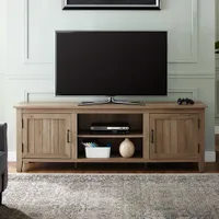 Winmoor Home 78" TV Stand - Rustic Oak