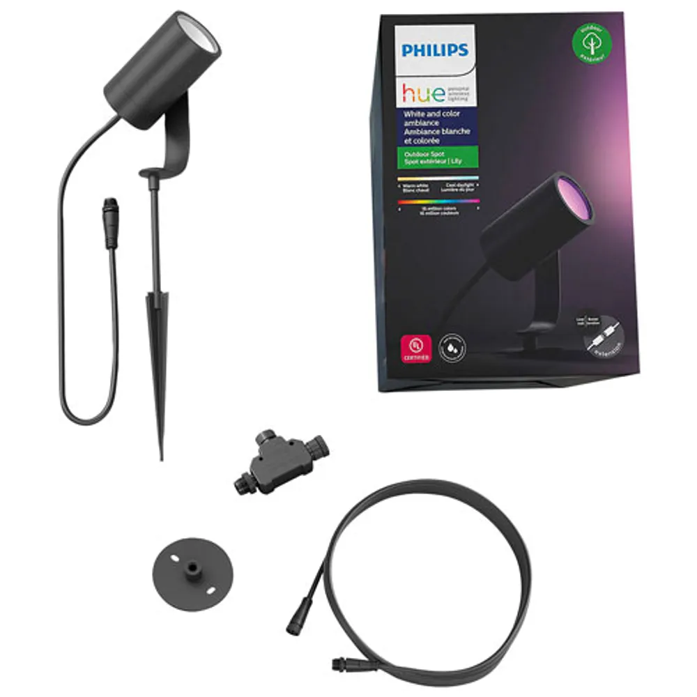 Philips Hue Lily Add-On Smart Outdoor Spot Light - Multi-colour