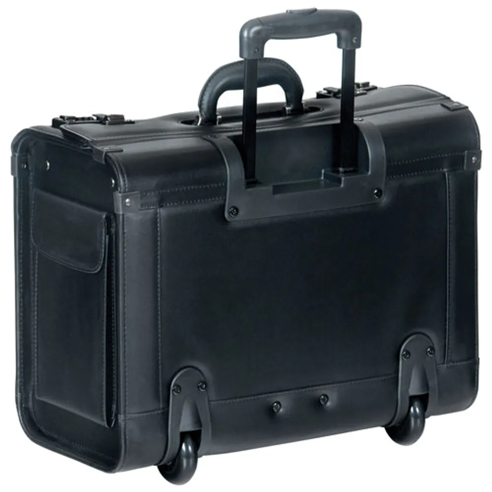 Mancini Business Wheeled Briefcase - Black (90458-BLACK)