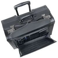 Mancini Business Wheeled Briefcase - Black (90458-BLACK)