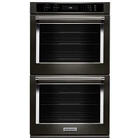 KitchenAid 30" 5 Cu.Ft Electric Double Wall Oven (KODE500EBS) - Black - Open Box - Perfect Condition