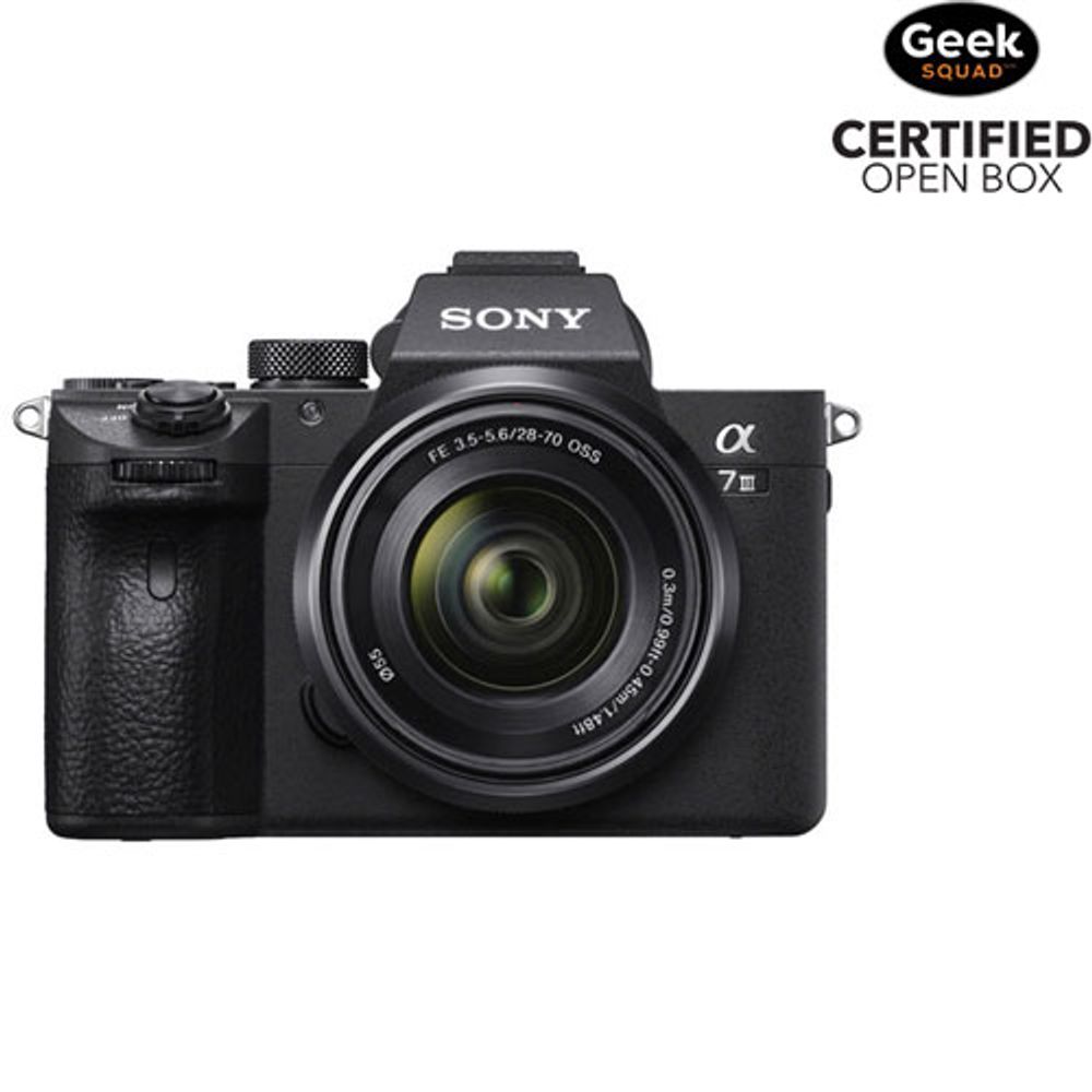 Open Box - Sony Alpha a7 III Full-Frame Mirrorless Vlogger Camera with 28-70mm OSS Lens Kit