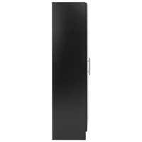 Elite Home Storage 65" 2-Shelf Wood Cabinet with Door - Black